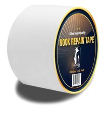 White Bookbinding Tape, Cloth Book Repair Tape for Bookbinders, Semi-Transpar...