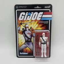 Hasbro ReAction GI Joe Super7 Storm Shadow Cobra Ninja Carded Action Figure