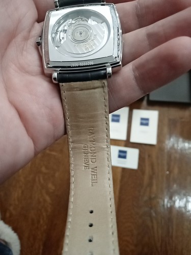 Raymond Weil Tradition Automatic, Square, White Dial / Blue Second, Swiss made - Picture 9 of 18