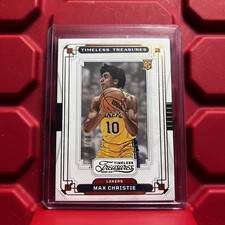 2022-23 Panini Chronicles Timeless Treasures Max Christie Gold /10 RC Lakers