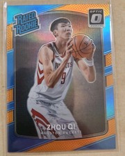 2017-18 Panini Donruss Optic - Rated Rookie Zhou Qi #151 Orange Blue Prizm /199 