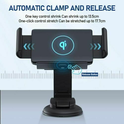 Car Wireless Charger 15W For Samsung Galaxy Z Fold 2 3 4 5 Auto Car Mount Holder - Picture 5 of 12