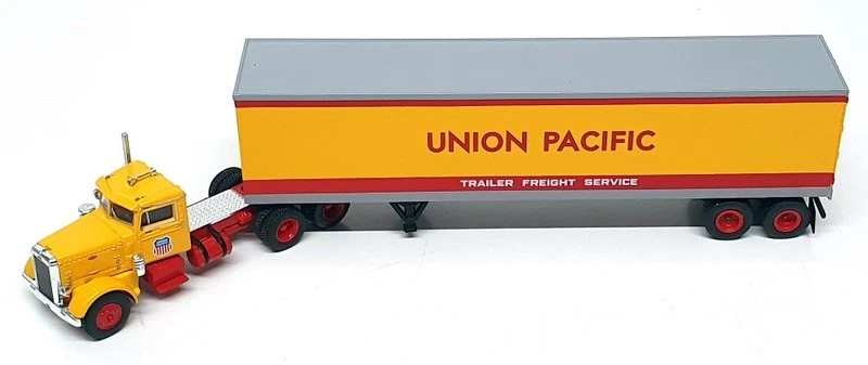 Camión y remolque Brekina escala 1/87 85765 - Peterbilt 281 Union Pacific - amarillo Foto 4 de 4