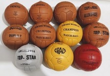 Historical Mini Balls Set 11 Pcs FIFA World Cup 1930 to 1966 100 Leather Size 1