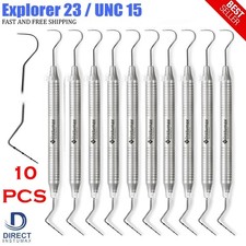 Explorador-Sonda Dental 23/15UNC Mango Hueco, Instrumentos Dentales de Alta Cali