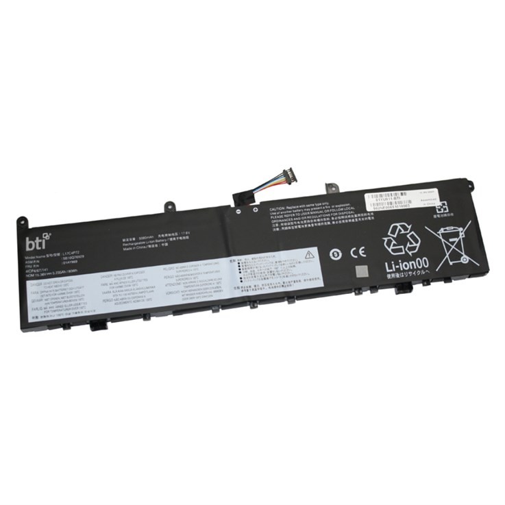 BTI SB10T83143 compatible 77Wh 4-cell battery for Thinkpad P1 G1 Thinkpad X1 Ext