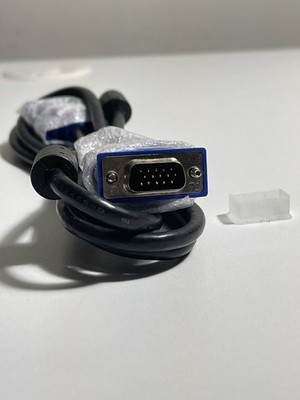 VGA/SVGA D-Sub Male to Male Monitor Cable Black 1:1 Connection VGA/SVGA Cable