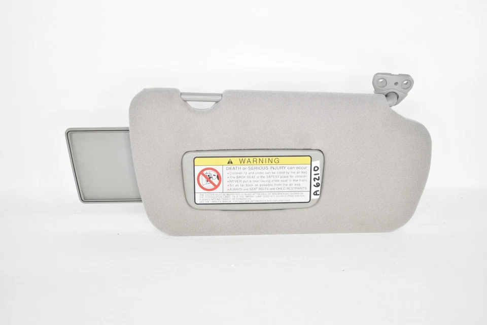 2001 Infiniti i30 Passenger Right Sun Visor Sunvisor OEM Gray - Image 3 of 4