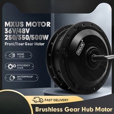 Electric Bike Motor 250W 350W 500W 36V 48V Brushless Front Rear Wheel Hub Motor