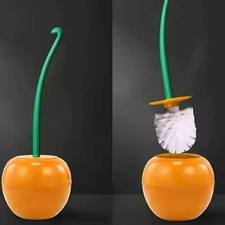 1Pc Red Toilet Brush Creative Lovely Cherry Shape Lavatory Toilet Brush Holder S