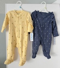 CARTER  S BABY SLEEP N PLAY FOOTED PAJAMAS OUTFITS LOT sz 3-6 MONTHS NWT 