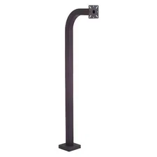 Pedestal Pro 48-9C Gooseneck Pedestal, 48"H, Black, 17 Lb.