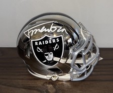 FERNANDO MENDOZA SIGNED LAS VEGAS RAIDERS CHROME MINI HELMET BECKETT BAS