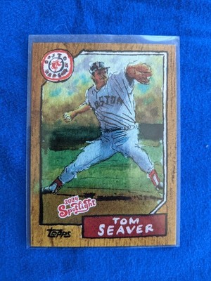 Tom Seaver Spotlight Stamp #'d /75 - 2024 Topps Spotlight by Andy Friedman #T-6
