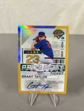 2024 Panini Prospect Edition - Grant Taylor #56 Gold Prizm Signatures /10 Auto