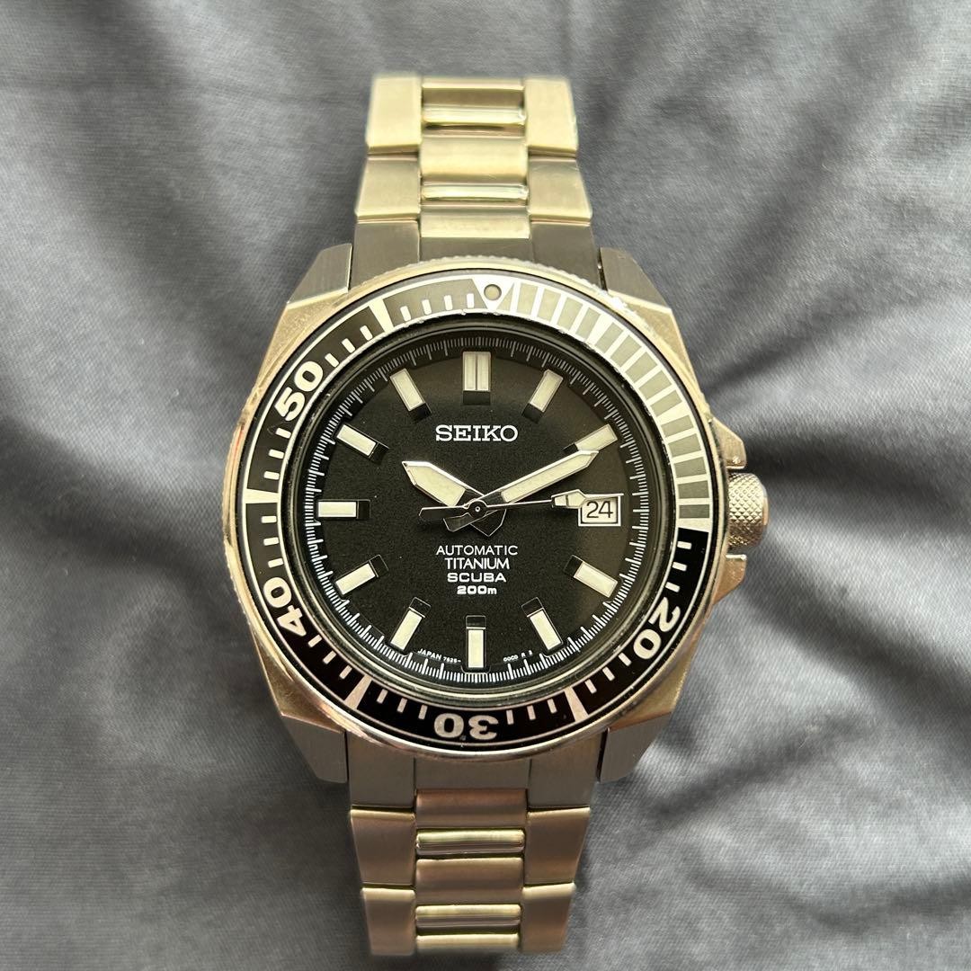 SEIKO Diver's Samurai Black SBDA001 7S25 00D0 42mm TITANUM