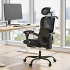 HOMCOM Ergonomic Office Chair, High Back Mesh Computer Desk Chair, Black