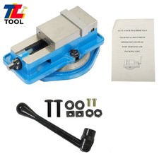 3" CNC Milling Machine Vise Bench Vice Lockdown Vise With 360 Degree Swivel Base