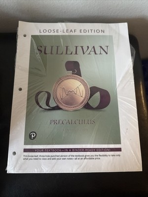 Precalculus Eleventh Edition by Michael Sullivan Loose-Leaf Edition Binder Ready