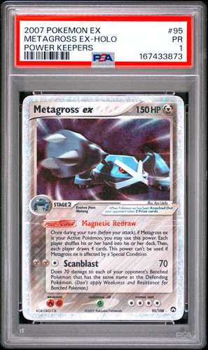 Metagross ex graded PSA 1 for sale on eBay
