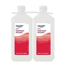 Equate 91% Isopropyl Alcohol Antiseptic Liquid, 2 PACK ( 32 fl oz)