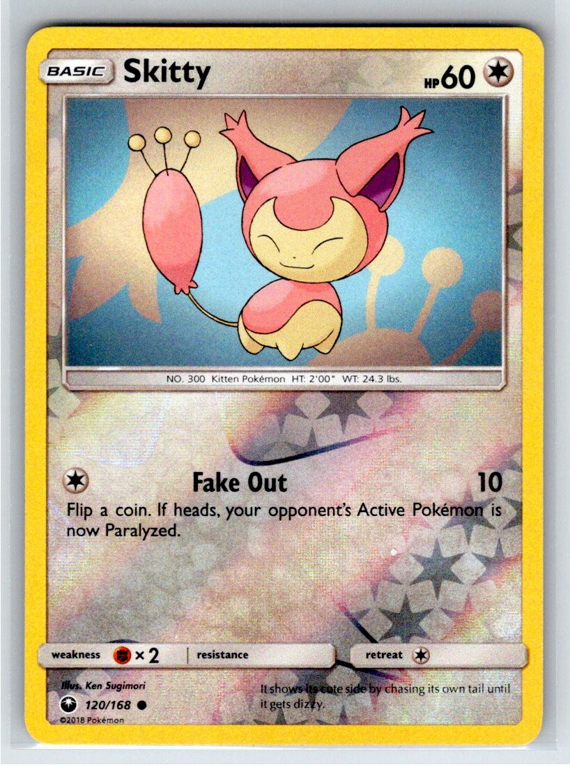 Skitty 120/168 - C Celestial Storm Pokemon Reverse Holo NM