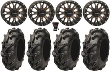 System 3 ST-3 Bronze 14" Wheels 28" Mega Mayhem Tires RZR XP 1000 / PRO XP