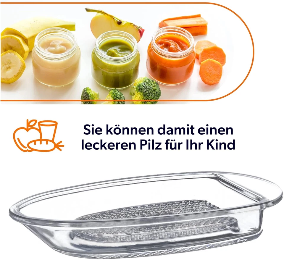 Grattugia in Vetro per Frutta E Verdura, Grattugia Manuale per Mela, Perfetta pe - Immagine 4 di 4