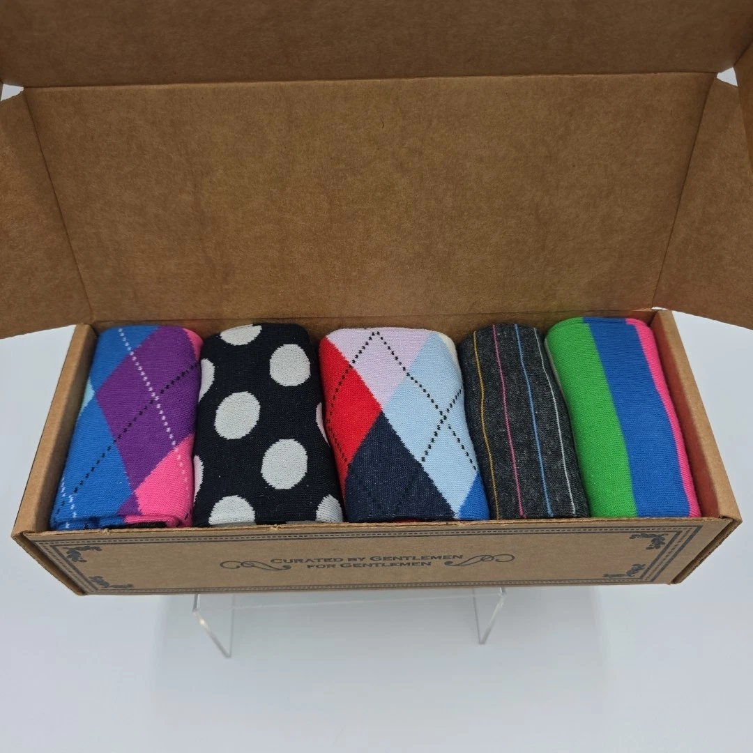 Modern Motif Sock Co. Metro Collection Set Of 5 Pairs Designer Dress Casual