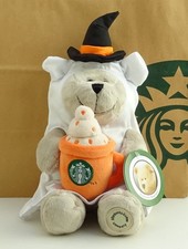 Starbucks Plush Bearista Bear Autumn Europe Ghost Halloween 2025 NEW with Tag