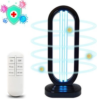 UV Light Sanitizer,4Speed Timing and Remote Control UVC Home Disinfection Device