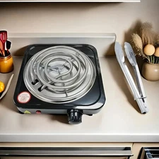 Portable Single Burner Cooktop 1000W Instant Electric Countertop Stove Hot Plate