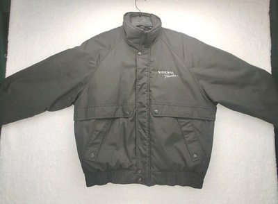 Turning Point Volvo Trucks Men's Medium Black Quilt Lined Truckers Jacket 3993
