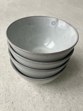 broste copenhagen Schale 4 Stk. handgefertigt Steinzeug glasiert beige 15 cm