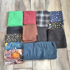 Fabric Scrap Bundle 1 Lb 10 oz Mixed Lot 4 Various Sizes and Prints As Photoed