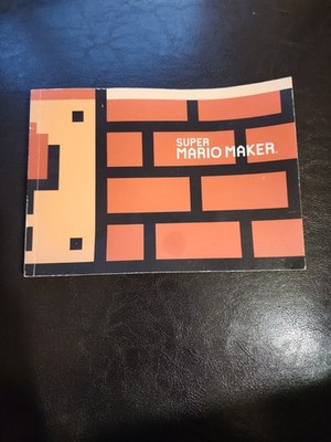 Super Mario Maker Nintendo Wii U Manual Additional Booklet Only