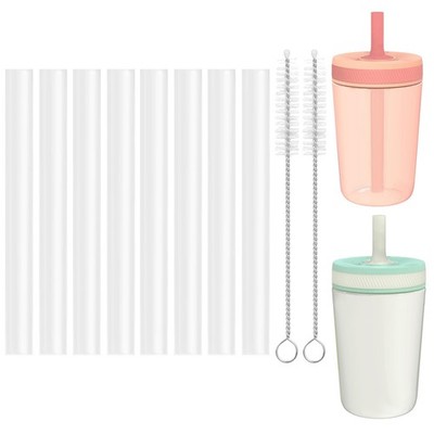 Bubrike Replacement Straws Compatible with Zak Designs Kelso 15oz, White