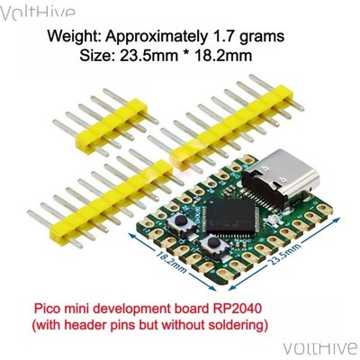 Raspberry Pi Pico Mini RP2040-Zero Microcontroller Development Board with RP2040