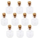 10 Pcs Pagan Pendants Mini Glass Jars Fläschchen Bügelglas Klein