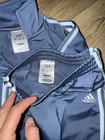 XLNT EUC 12 Month Baby ADIDAS Track Suit Jacket Pants Set Blue Grey — photo 5
