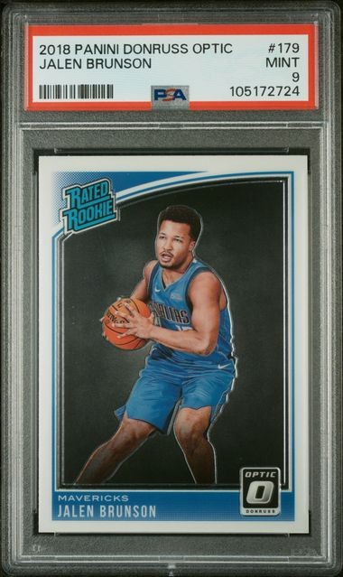 2018 PANINI Donruss Optic Jalen Brunson RC Rated Rookie #179 PSA 9