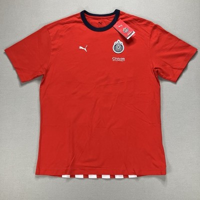 PUMA C.D. Guadalajara Chivas Men's Relaxed Graphic T-Shirt Red Size M 786007 11