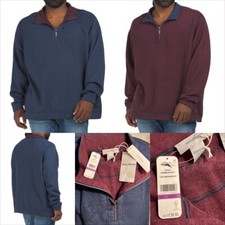 TOMMY BAHAMA New Men's 2XLB Reversible Flipshore 1/4 Zip Sweatshirt Fleece XXL