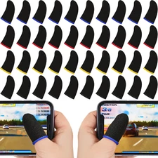 120 Pcs Finger Sleeve for Gaming anti Sweat Game Controller Thumb Sleeve Breatha