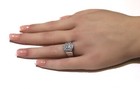 10k white gold .36ct diamond cluster womens ring 4g ladies size 7 natural — photo 5