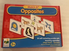 The Learning Journey Match It Opposites - 30 Self Correcting Puzzle Sets - 3 