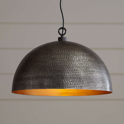 Back Hammered Dome Pendant Light Fixture, Dome Brass Ceiling Lamp kitchen island