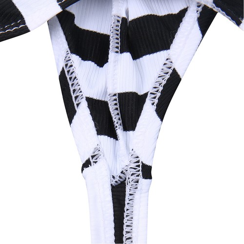 Men's Sexy G-string Panties T-back Black White Striped Thongs Bikini Underwear - Picture 9 of 19