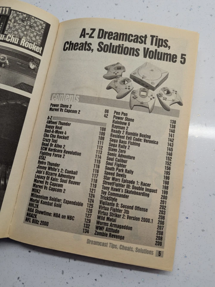 Dreamcast A To Z Cheat Guide Book Powerstone 2 / Marvel Vs Capcom 2 - Image 2 of 3