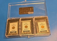 FISCHER TECHNOLOGY CALIBRATION STANDARD SET COPPER CU 450µin 941µin 1810µin New